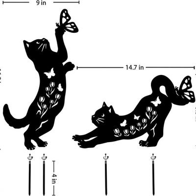 户外铁园艺工艺品金动金属园艺物林草属坪插牌花园装地饰镂空庭院