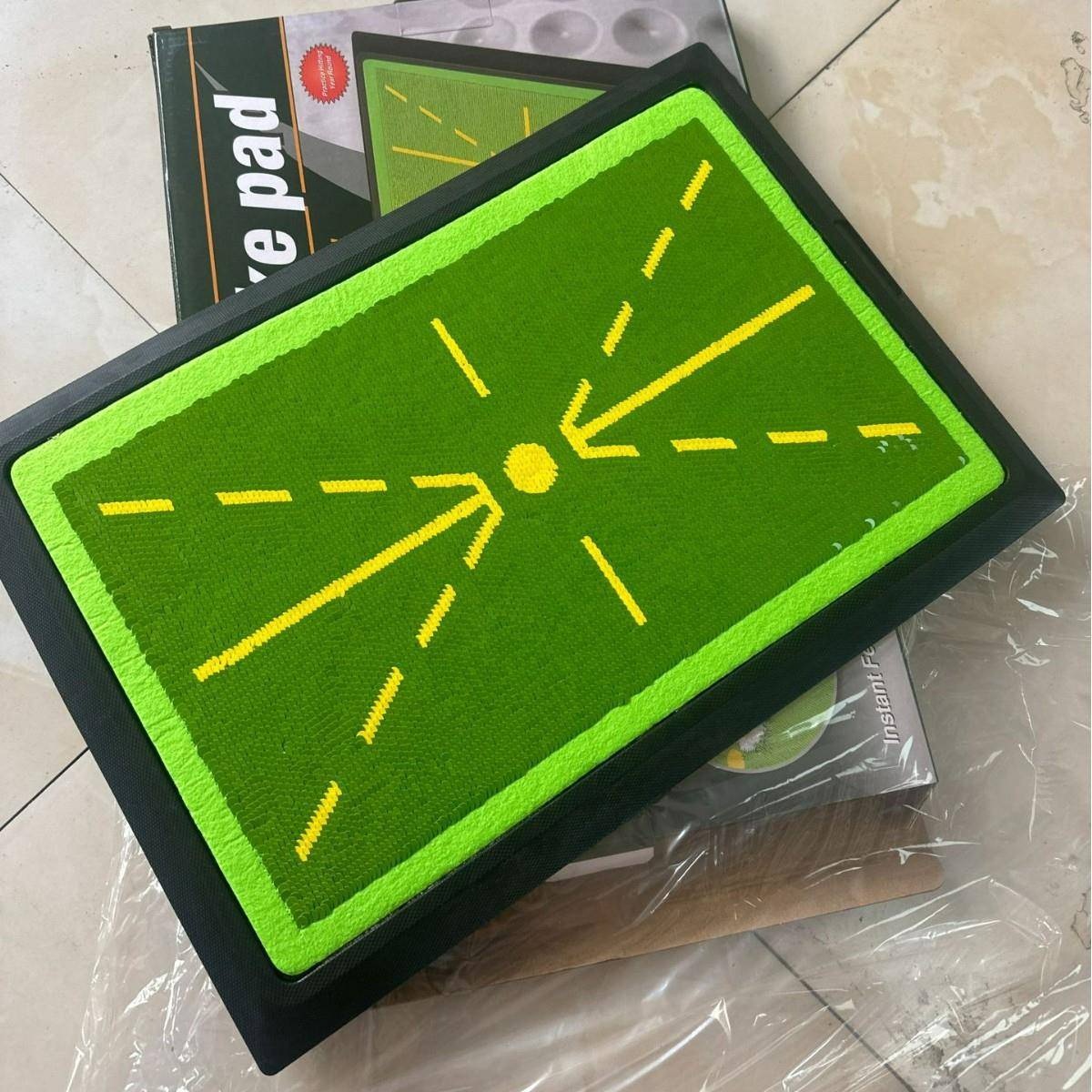 高尔夫挥杆练习垫珠光鳞片记录轨迹室外击球垫训练辅助垫工厂直供