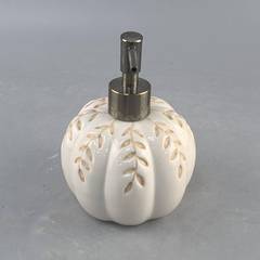 万圣节简约瓶浴室洗手液南瓜按分瓶陶瓷乳装QH41603液分装空压瓶
