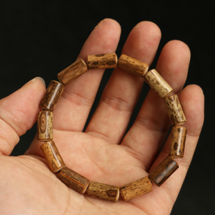 湖南九嶷山梅鹿竹老料镶嵌竹制手串文玩把件文玩手持竹器镶嵌竹雕