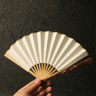 【5寸梅鹿竹迷你折扇】精选湖南九嶷山梅鹿竹老料竹扇子折扇把件