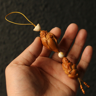 【财迷】精选橄榄核名家静华本工纯手工精工雕刻挂件把件把玩雕刻