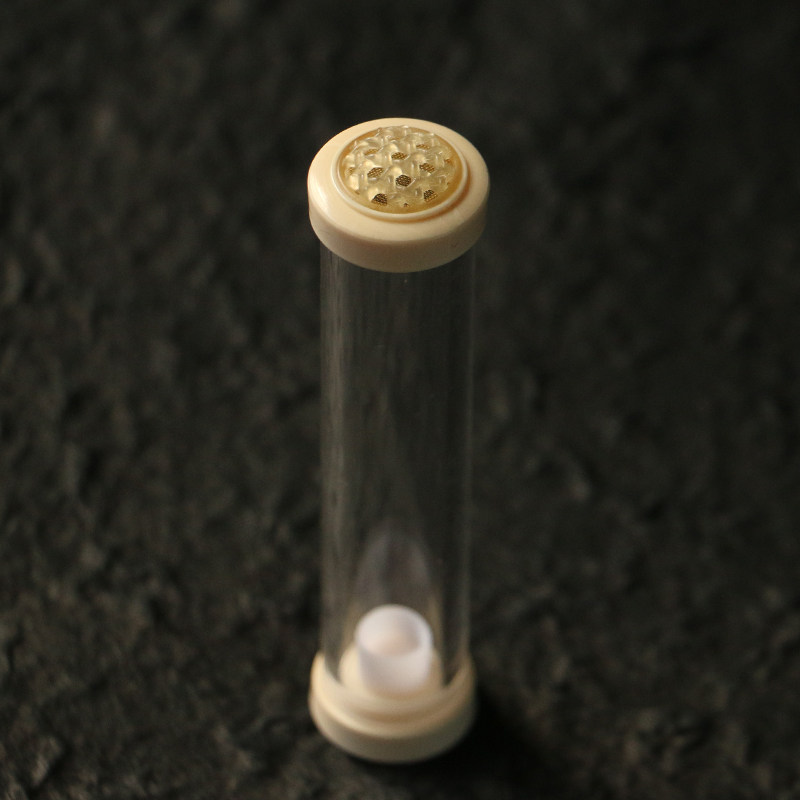 【猛犸牙黄蛉筒】猛犸牙纯手工精工制作有机罐体牛角蒙心黄蛉筒