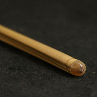 罗汉竹纯手工精工制作老师教师教鞭牛角镶嵌戒尺家教棍竹器把件