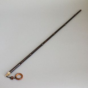 精选福建紫竹老料“紫气东来”苏工精工制作教鞭戒尺文玩把件竹器