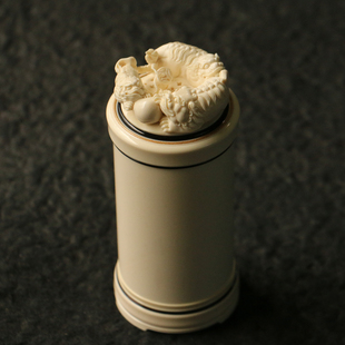 三代同堂 精工海派纯手工雕刻 事事如意蝈蝈罐 沪上名家坤林