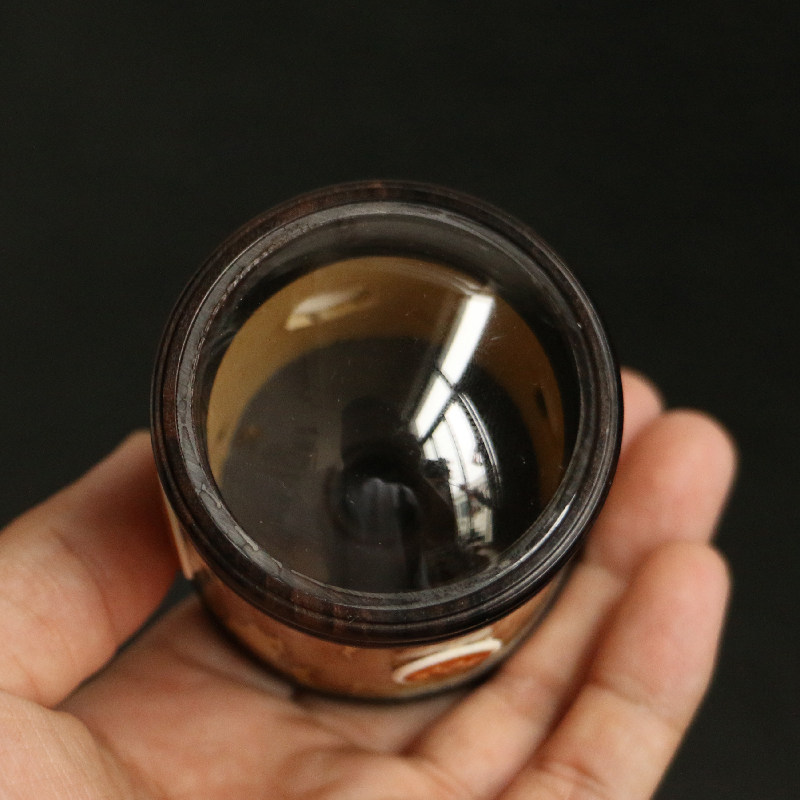 速发苏工钟妃竹老料黑檀木虫罐竹文金梅罐蛉玩虫具收藏把件把玩竹