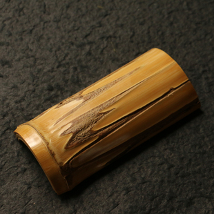 【一物一拍】精选几十年天然虫蚀老玉竹纯手工精工镜面打磨茶则竹