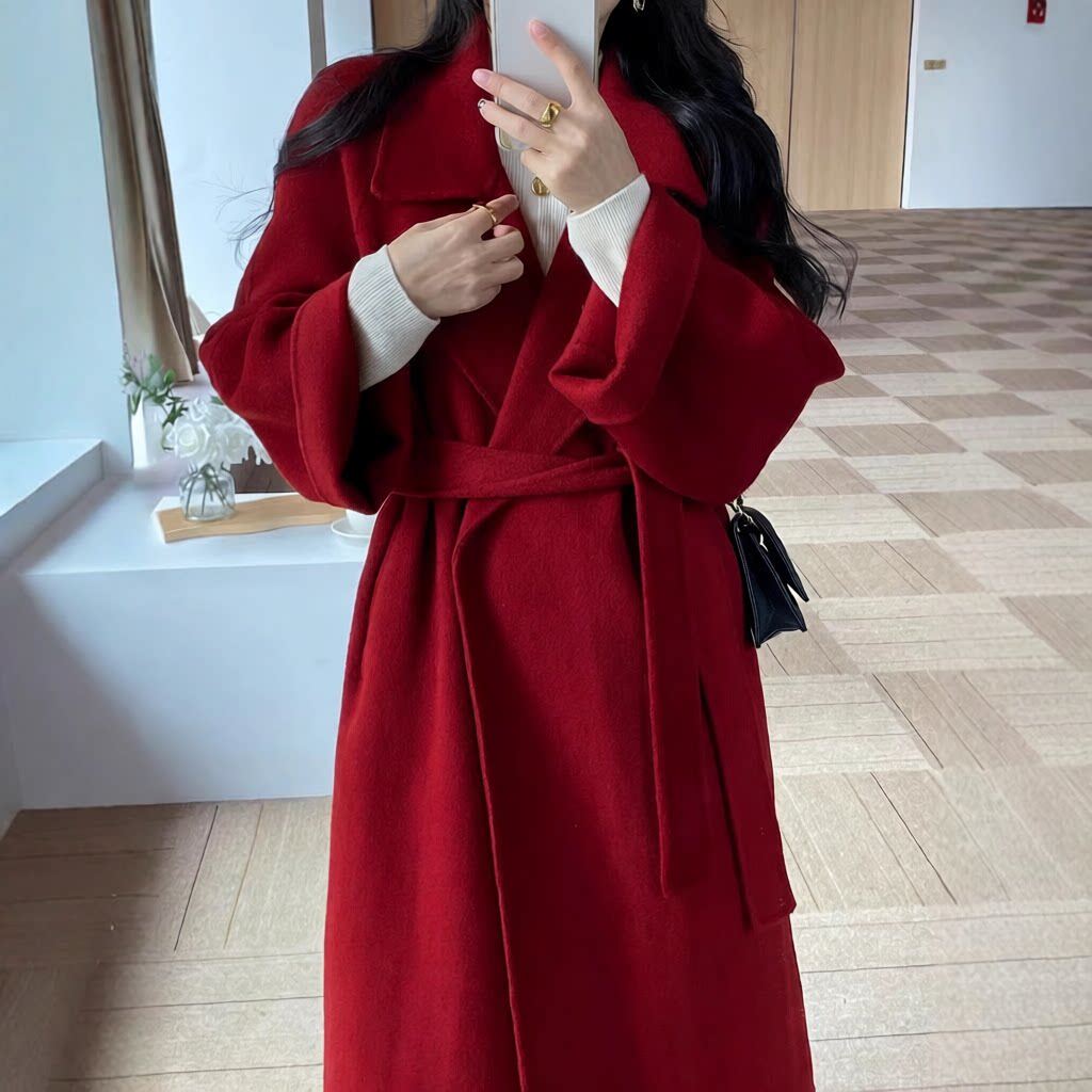 MOLIN红色新年战袍西西里慵懒大