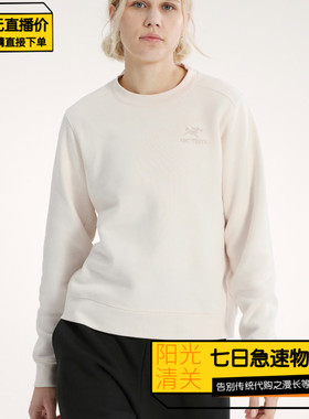 【极速】始祖鸟/Arcteryx26新女士EMBLEM保暖抓绒圆领卫衣 X10260