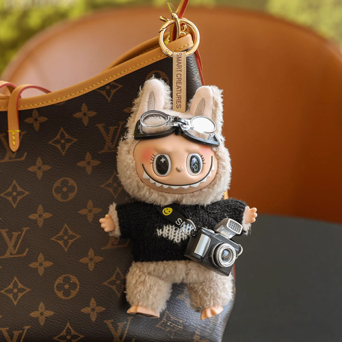 拉布挂件【娃+娃衣】毛绒公仔包包挂件搪胶玩偶布送女生labu国版