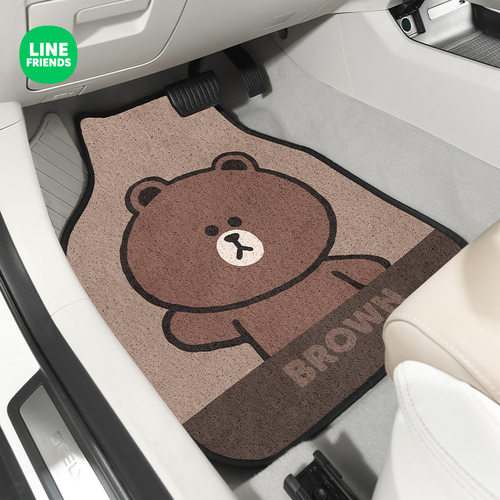 linefriends正版授权丝圈脚垫