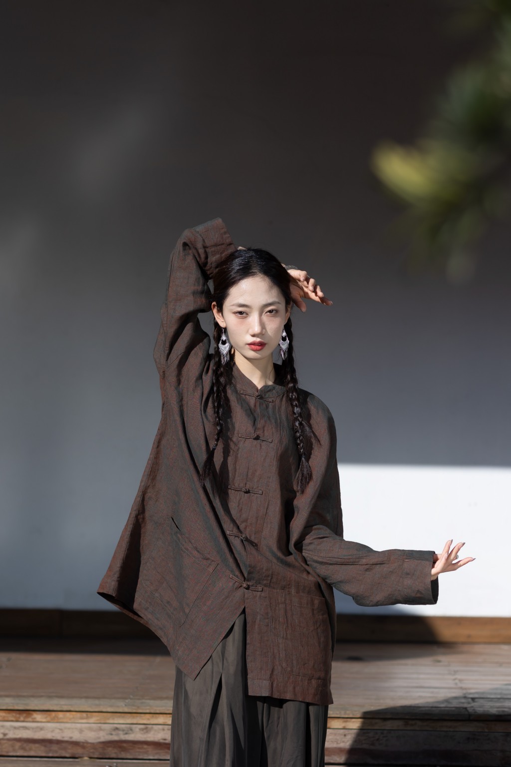 大拙宽松款复古风新中式改良衬衫