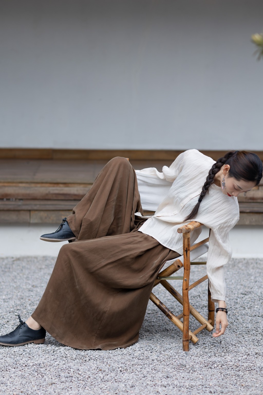 大拙铜氨丝假日风休闲裤