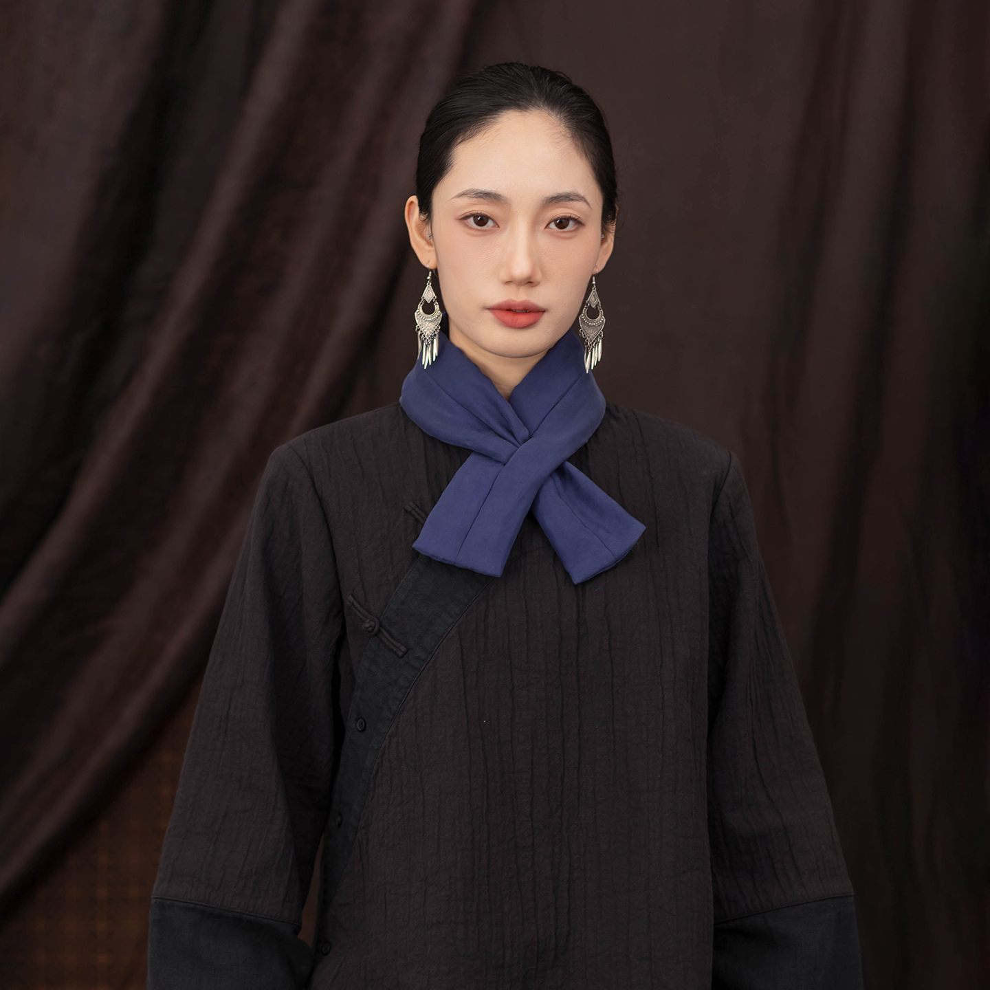 大拙软乎乎的铜氨丝夹棉围巾