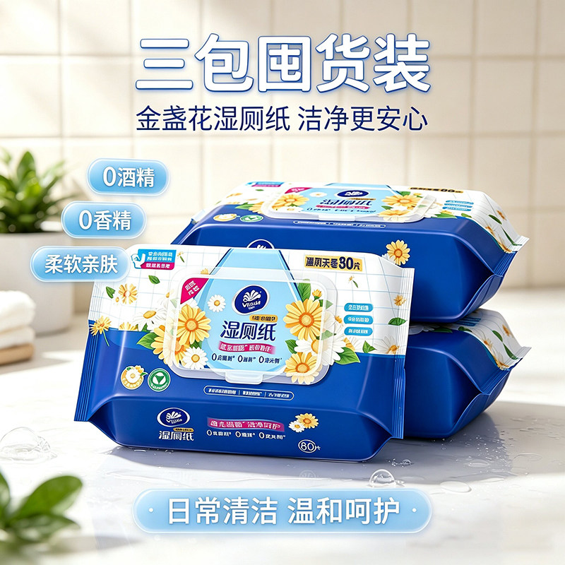 维达湿厕纸80片家用实惠装湿厕巾
