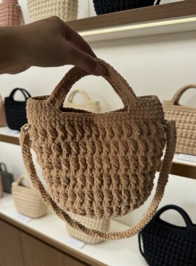 手工钩包材料包送工具有教程棉绳手拎小包包毛线团