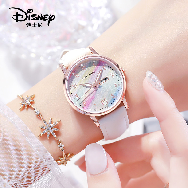 迪士尼手表女款学生2023新款女士中学生女生初高中儿童女孩高颜值