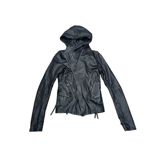 PunkFK做旧破坏羊皮夹克外套-55个裁片超重工暗黑先锋视觉系