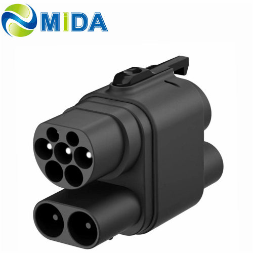 DC250A CCS2 TO CCS1 250KW欧标转美标AC+DC交直流一体转接头