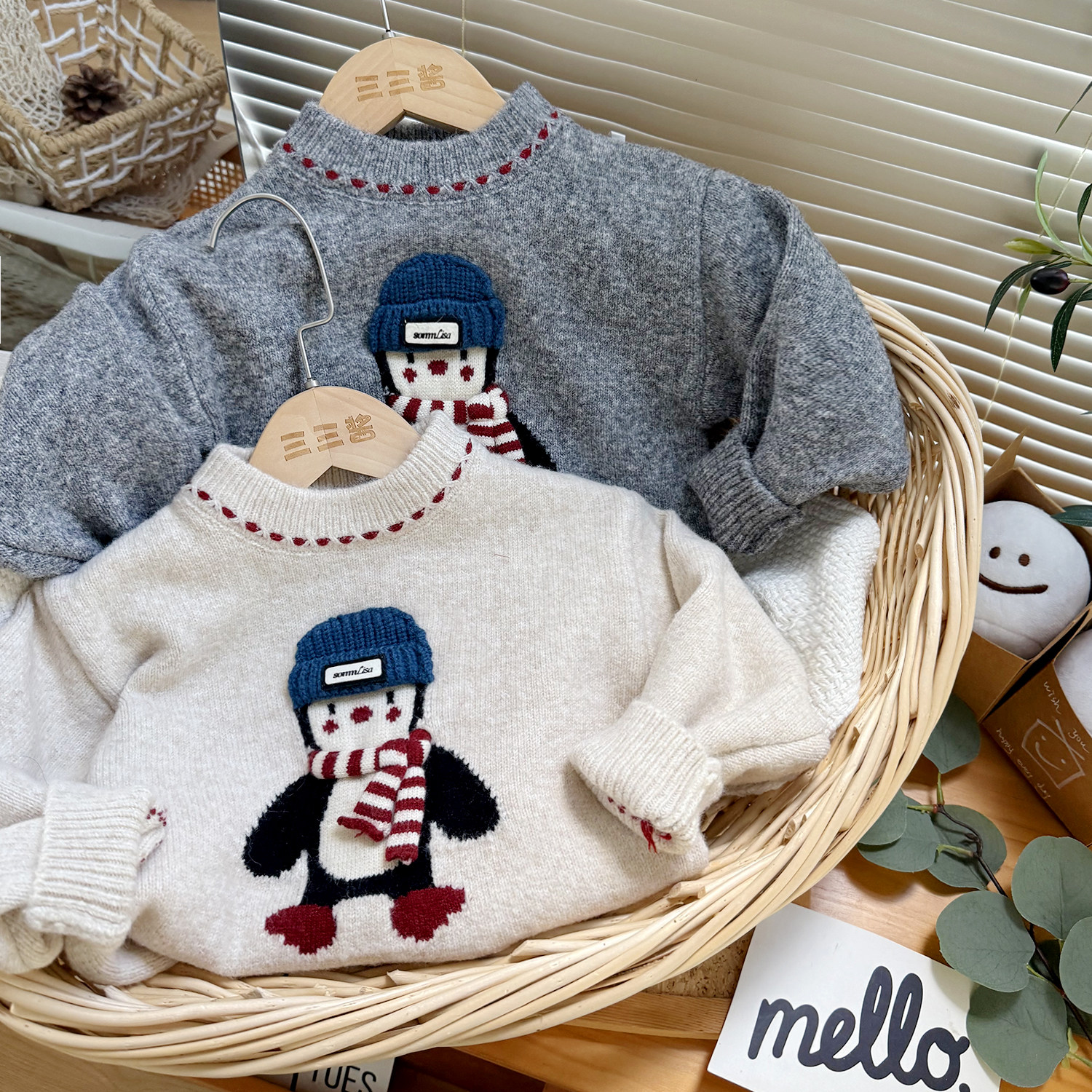 宝宝可爱圆领毛衣2025秋季新款男童套头毛线衫卡通企鹅女童针织衫,童装/婴儿装/亲子装,毛衣/针织衫,淘宝优惠券,粉丝福利购,淘宝优惠卷