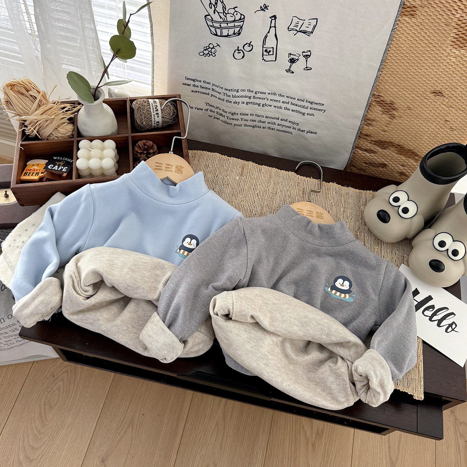 2025冬装德绒打底衫男童半高领儿童加厚女宝宝磨毛内搭,童装/婴儿装/亲子装,T恤,淘宝优惠券,粉丝福利购,淘宝优惠卷