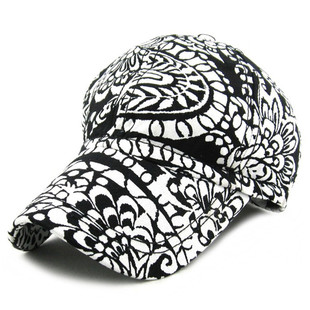 女士帽子春夏季薄鸭舌帽单层复古花遮阳帽潮款清凉休闲舒适棒球帽