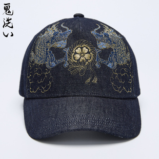 泥棒蓝龙运当头绣花棒球帽男女款 24NA421 鬼洗24春夏新品 ONIARAI