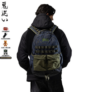 战术后背包双肩包男女中性 25BA111 鬼洗26春夏游侠满版 ONIARAI