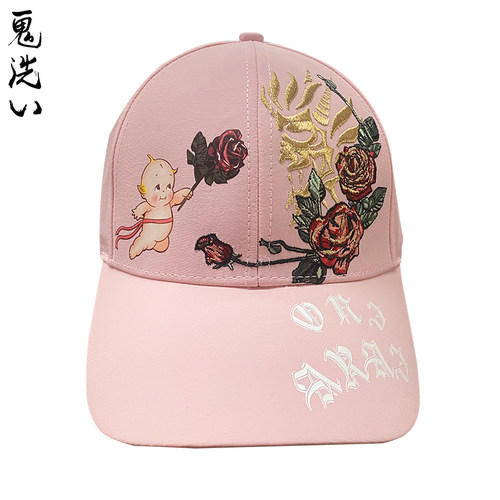 ONIARAI棒球帽联名玫瑰印花男士