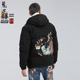N340109 连帽羽绒服 ONIARAI 鬼洗秋冬潮牌泥棒蓝金雀衣印绣花男士