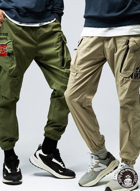 ONIARAI/鬼洗24秋冬地藏小王当街立体袋配置黑缩口长裤男 24J4580