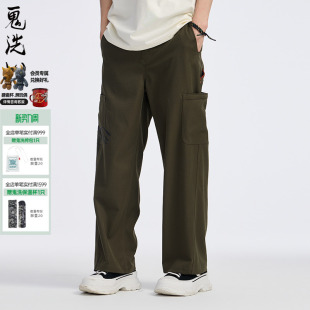 鬼洗黑标春夏新品 休闲 石化古乌六袋工装 男式 24A7408 裤 ONIARAI