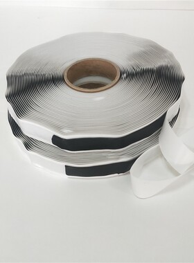 黑白色双面丁基胶带条冷却塔料塔温室大棚自粘丁基密封胶条胶泥