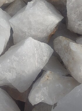 大块天然石英石标本硅晶板料原矿石英粉白色晶体高纯度二氧化硅