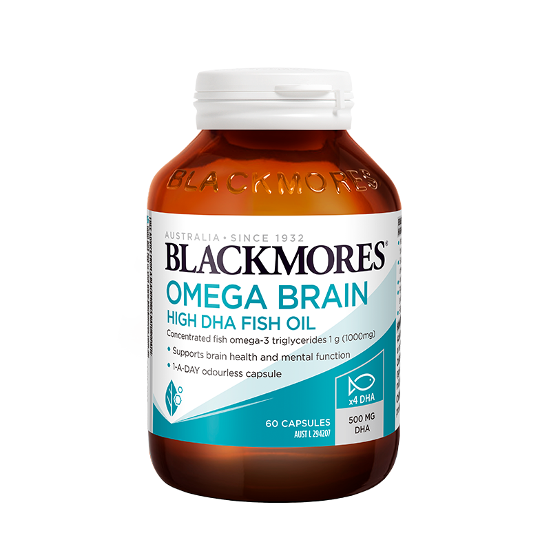 【囤货装】澳佳宝BLACKMORES深海DHA4倍鱼油青少年备考omega3