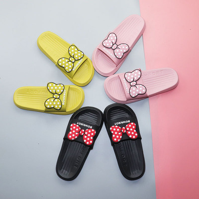 居家夏季可爱蝴蝶结凉拖鞋