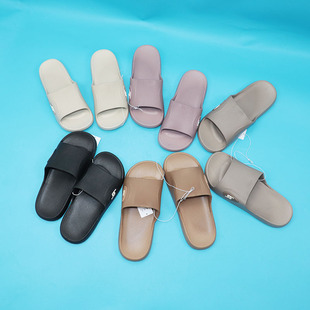 林润夏天PVC浴室洗澡纯色简约男女士居家舒适便捷男女凉拖鞋一字