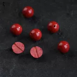 Натуральная природная руда, бусины, браслет с одной бусиной, четки из круглых бусин, цвета киновари