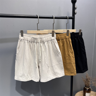 亲肤吸湿透气休闲百搭简约短裤 棉麻会呼吸 男士 夏季 潮 太舒服了
