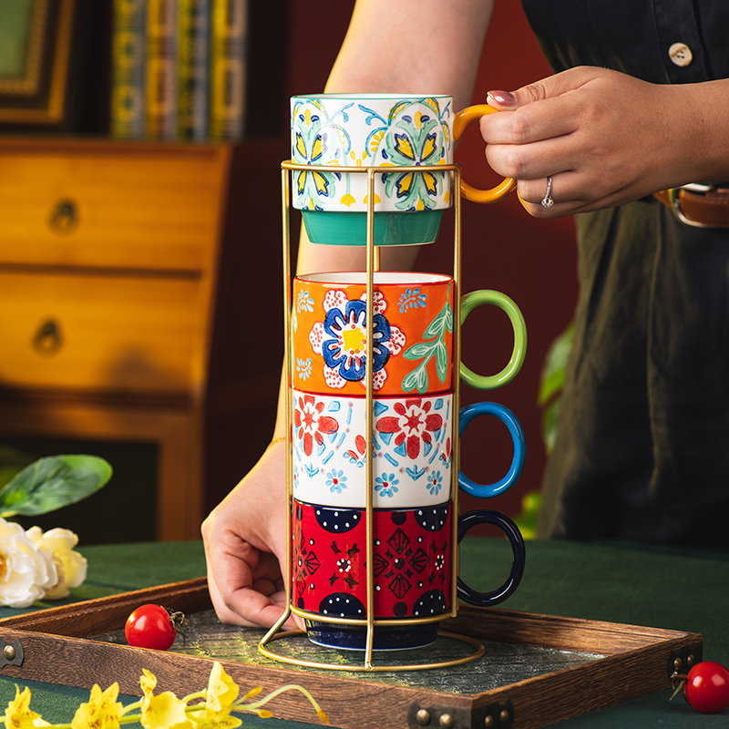 家用水杯情侣陶瓷早餐杯咖啡杯