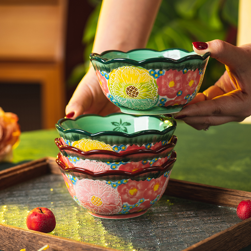 家用陶瓷餐具饭碗汤碗个人小碗