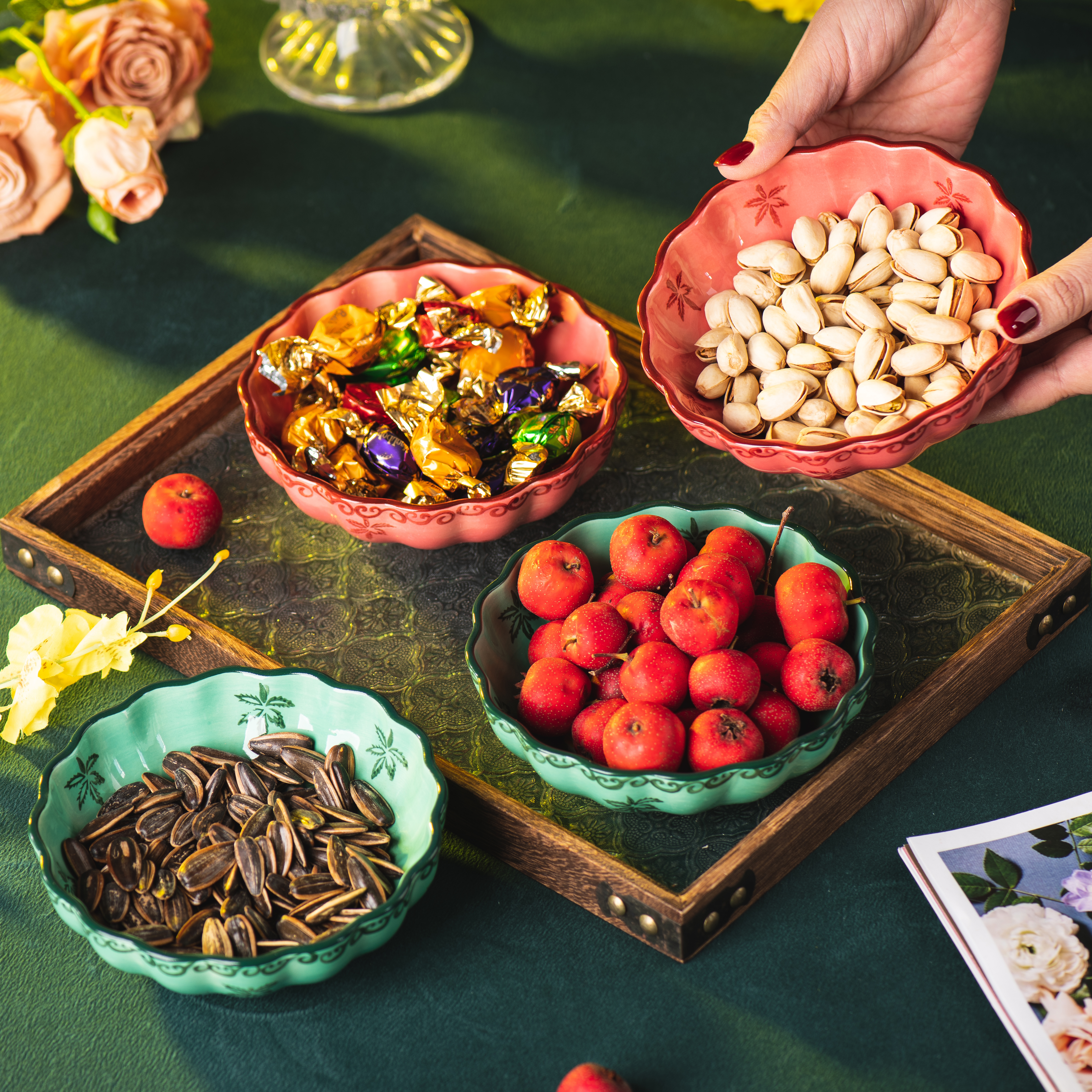 陶瓷盘子家用菜盘早餐盘儿童餐盘