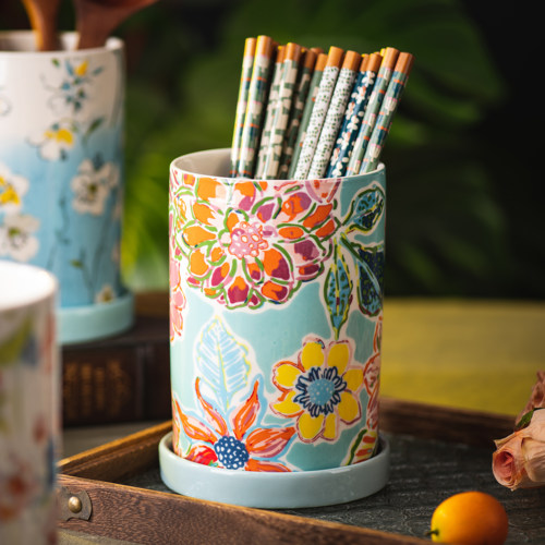 陶瓷筷子筒防霉勺叉收纳盒筷子盒