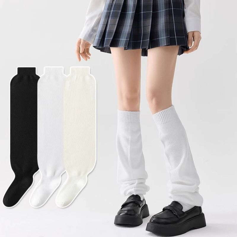 日系少女慵懒风奶油堆堆袜