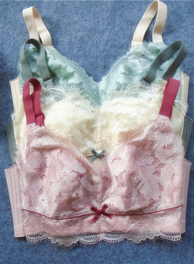 夏季新款大码大罩杯 无钢圈 无海绵无痕深V性感蕾丝BCDEF内衣文胸