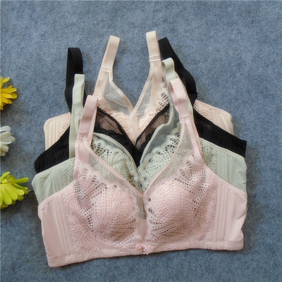无钢圈 超薄杯兔耳朵水晶杯 90C 95C大胸显小防走光夏季 内衣文胸