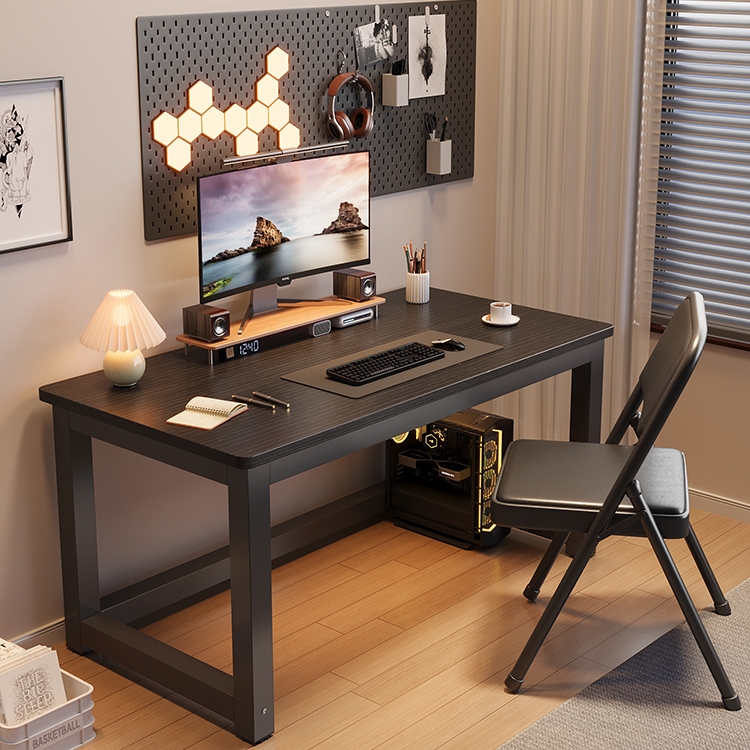 电脑桌台式简易书桌卧室家用学习桌简约长方形办公桌子学生小课桌