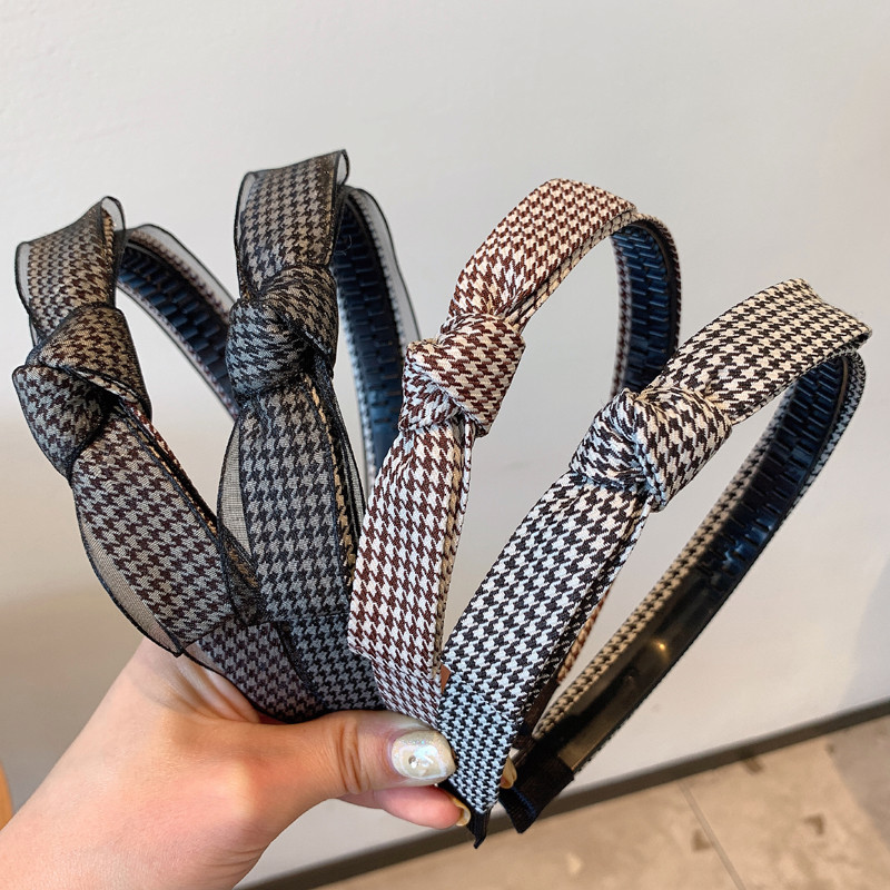 发箍女百搭外出蝴蝶结头箍黑色