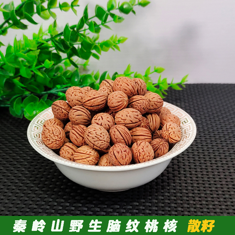 野生脑纹桃核手串文玩佛珠秦岭山龙纹桃胡桃篮手工艺品小桃核散籽